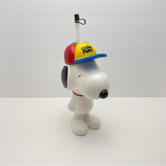 PEANUTS Cedar Point Snoopy Travel Drinking Sip Bottle Cup And Straw - Picture 14 of 15